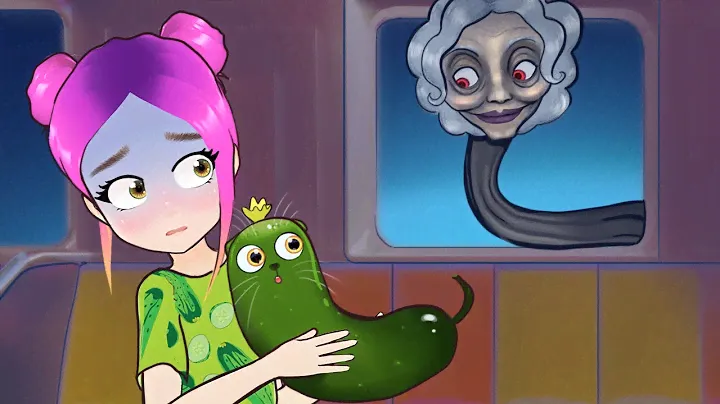 🥒 Моя кошка стала огурцом на 24 ЧАСА 😱 анимация Настик